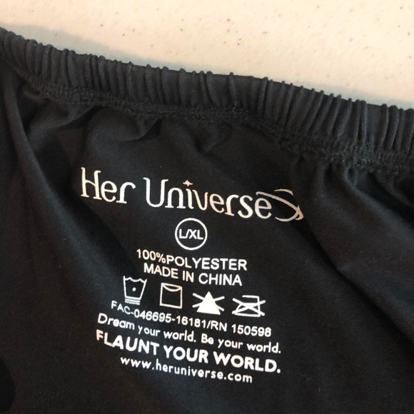 Her Universe Black Chiffon Tulle Crinoline Skirt - Picture 6 of 6